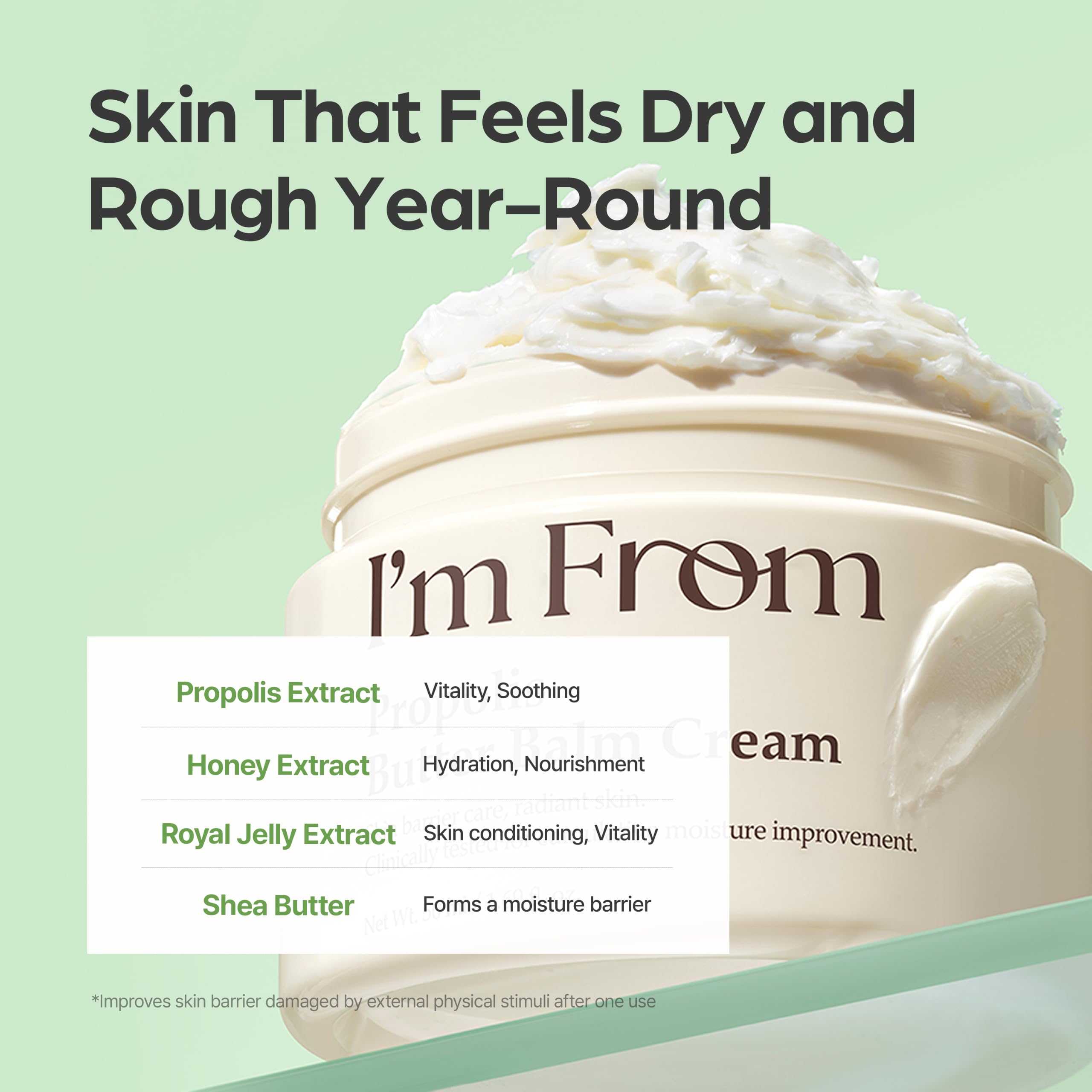 I’m From Propolis Butter Balm Cream, Deep Moisturizing Barrier - I'm from