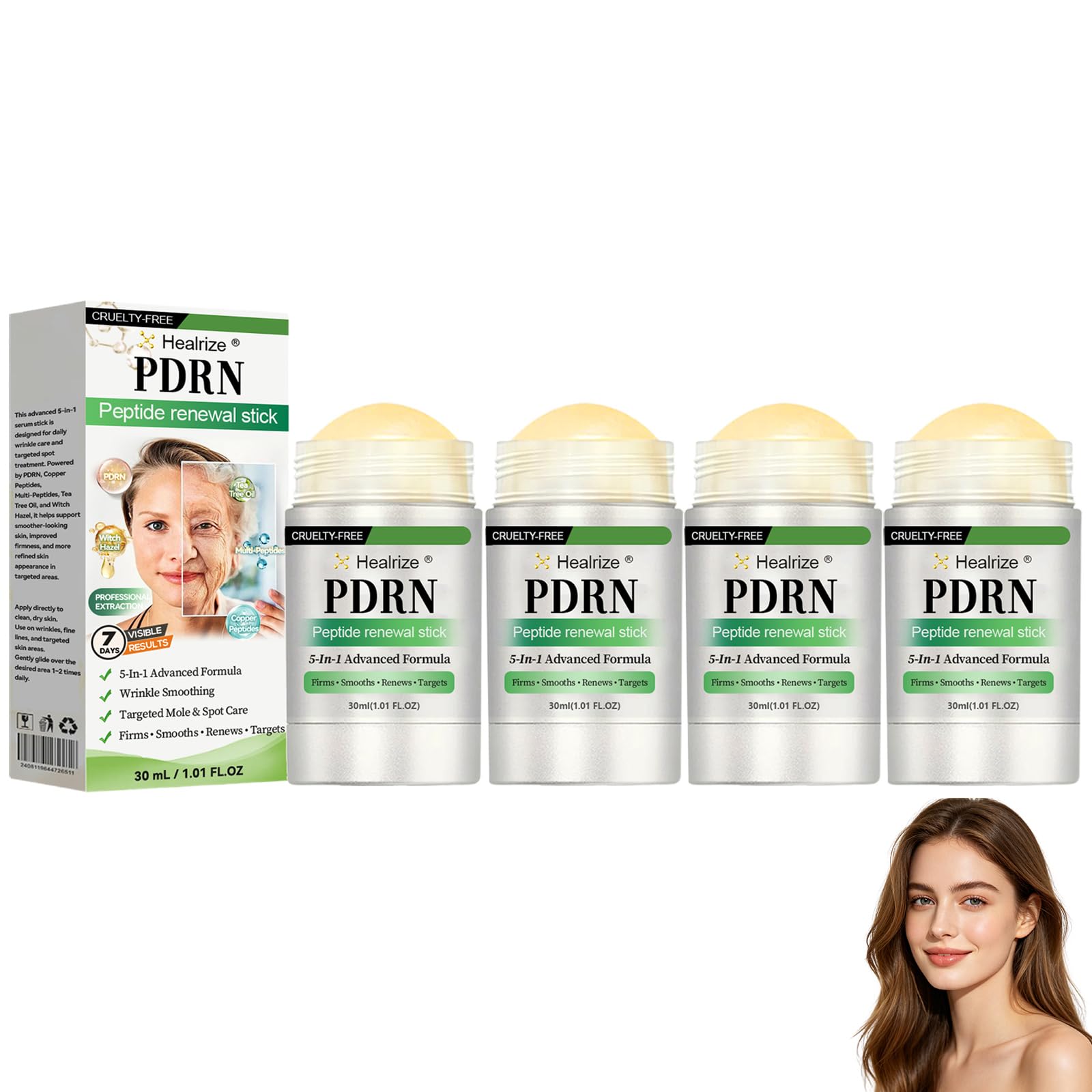 Healrize PDRN Peptide Renewal Stick, Anti-Aging Targeted Spot - Rolimey