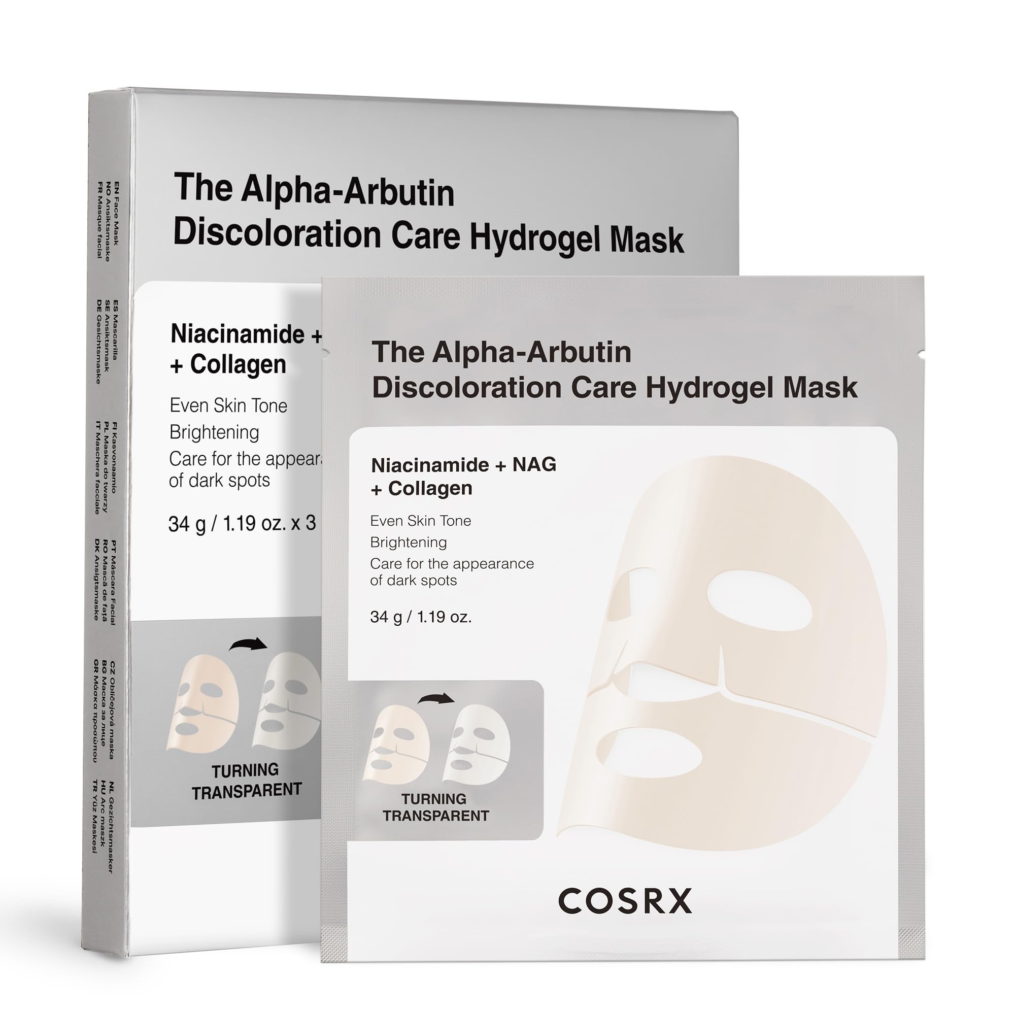 COSRX Advanced Snail Mucin Glass Glow Hydrogel Face Masks - COSRX