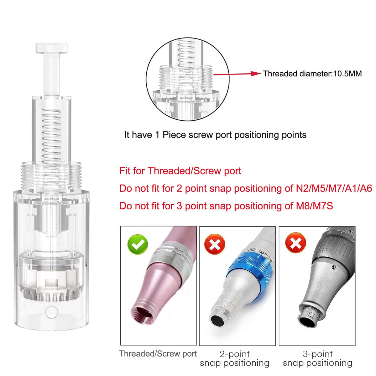 10PCS 12Pin 0 25mm Microneedling Pen Cartridges Replacement - ALIWOD Official Imagery - 5