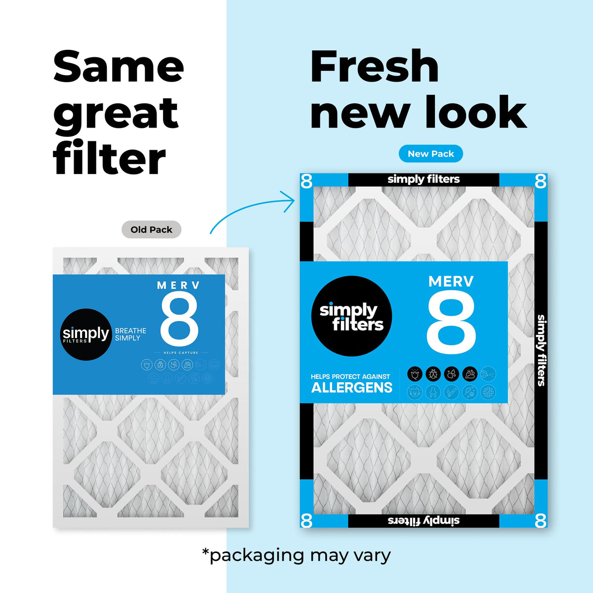 Simply 12x12x1 Air Filter MERV 8 6 Pack Furnace Air Filter - Simply Official Imagery - 4