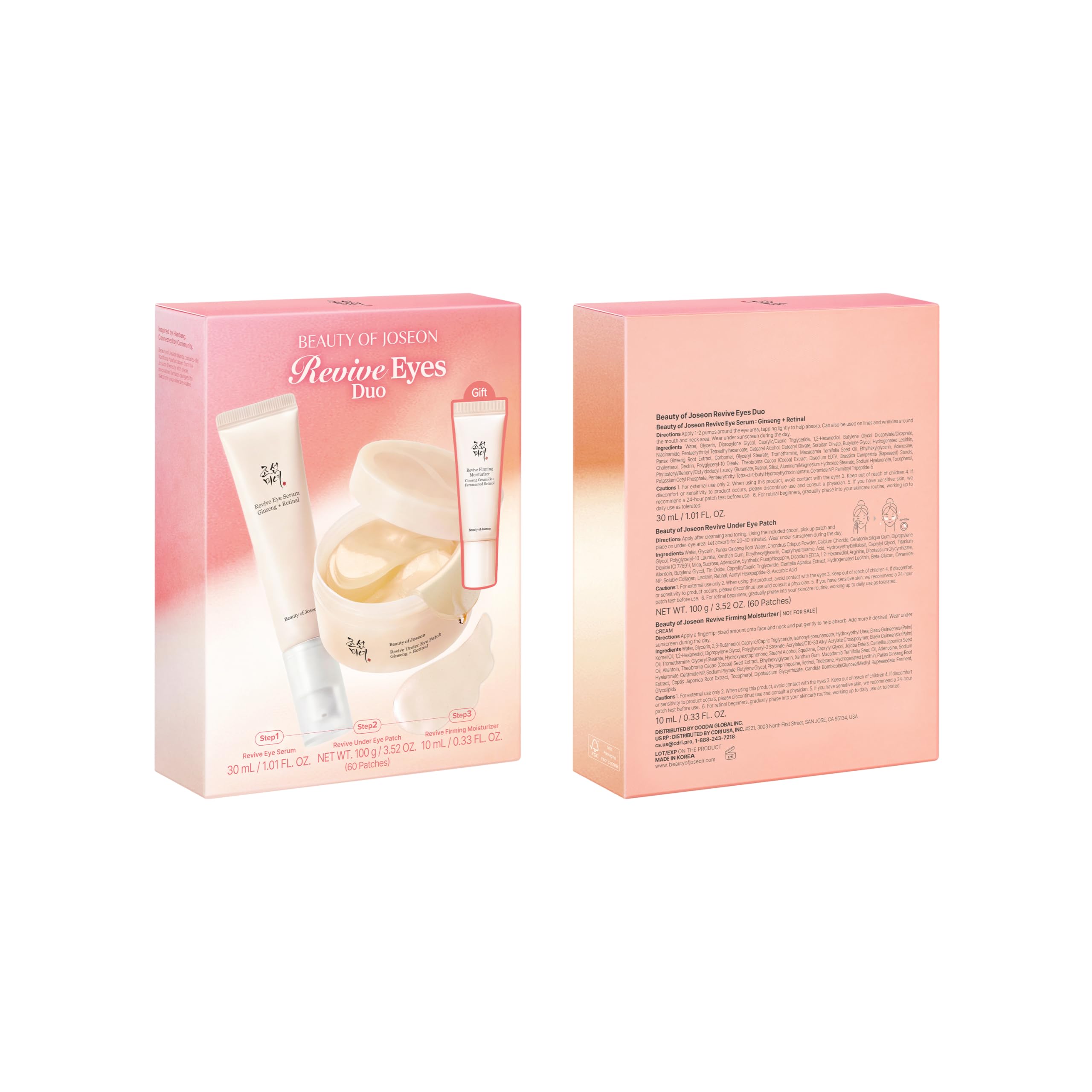 Beauty of Joseon Revive Ritual Eye Duo With Retinol Moisturizer - Beauty of Joseon