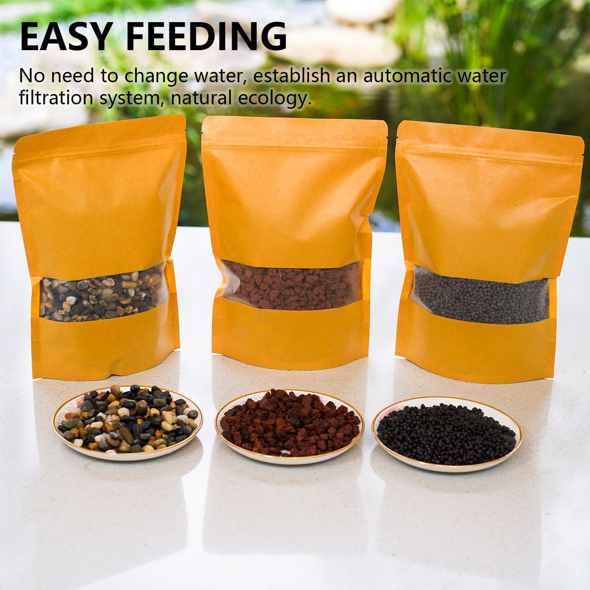 3 in 1 Low Maintenance Aquarium Filter Bio Media Volcanic - BERGFBV Official Imagery - 7