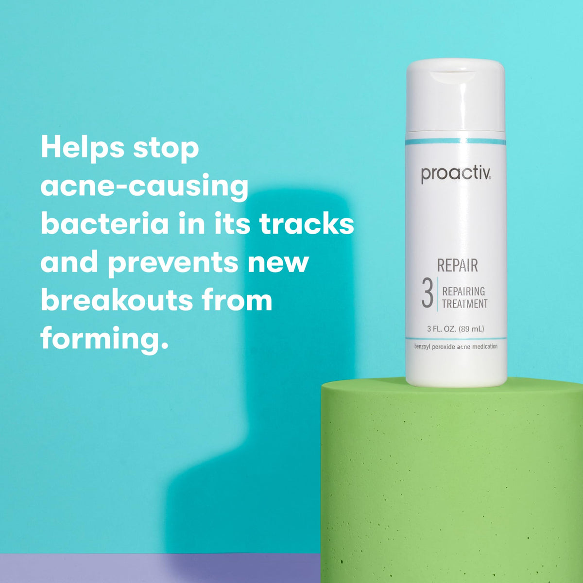 Proactiv Repair Acne Treatment serum with benzoyl peroxide for spot treatment of acne blemishes.