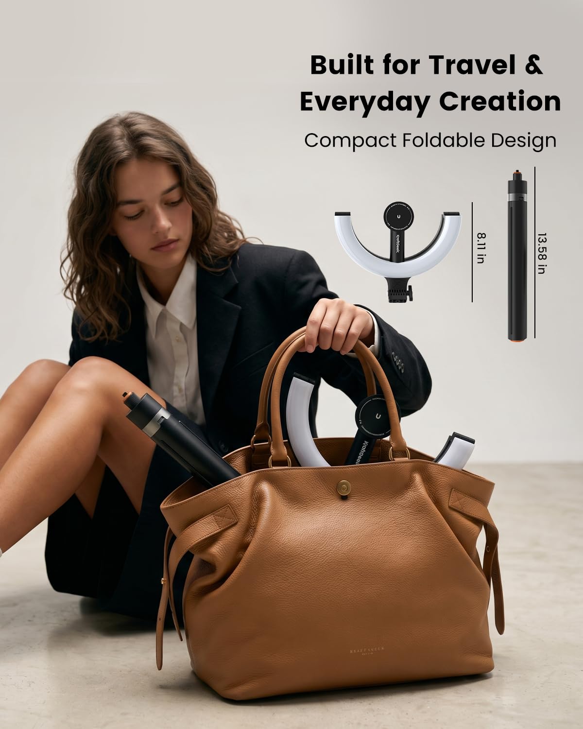 KraftGeek Ring Light with Stand Magnetic Phone Tripod with - KraftGeek Official Imagery - 6