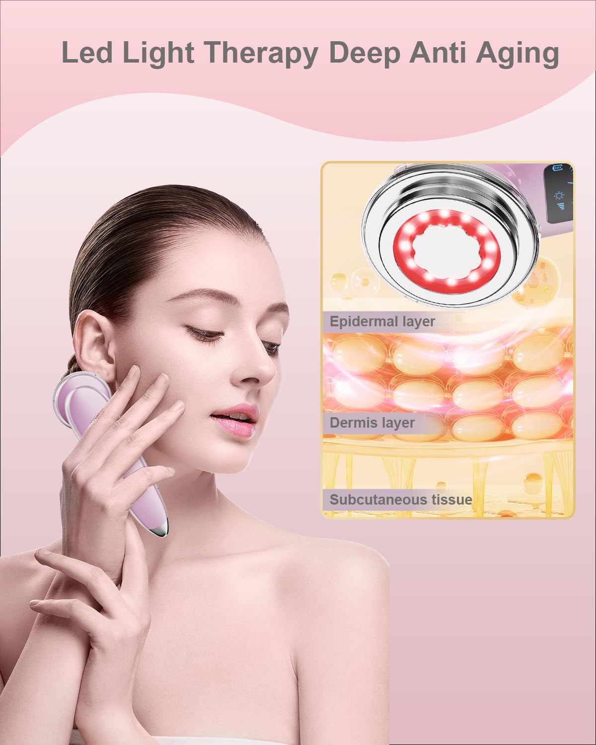 Face Massager Electric Face Lifting 4 in 1 Facial Massager - VOFEL Official Imagery - 4