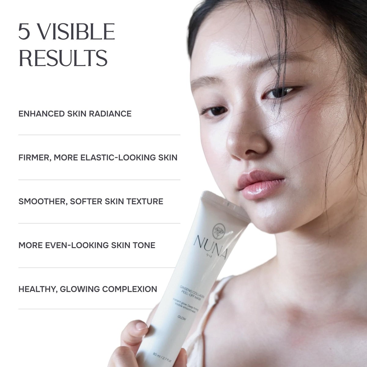 NUNA Ginseng Collagen Peel Off Mask with Panax Ginseng Root - NUNA Official Imagery - 7