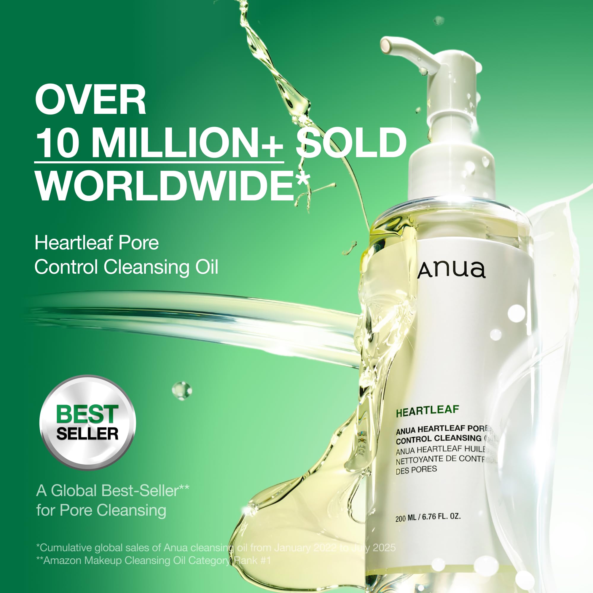 Anua Heartleaf Pore Control Cleansing Oil, Korean Skincare, 6.76 fl.oz - ANUA Official Product View 4