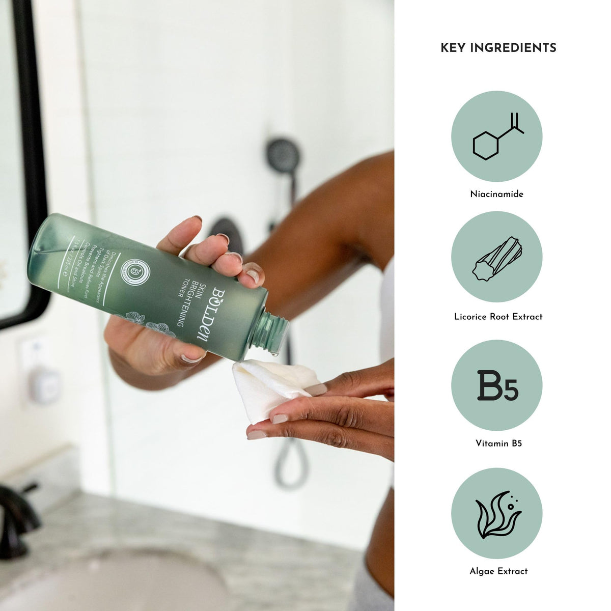 Bolden Skin Brightening Toner for Face - BOLDEN Official Imagery - 5