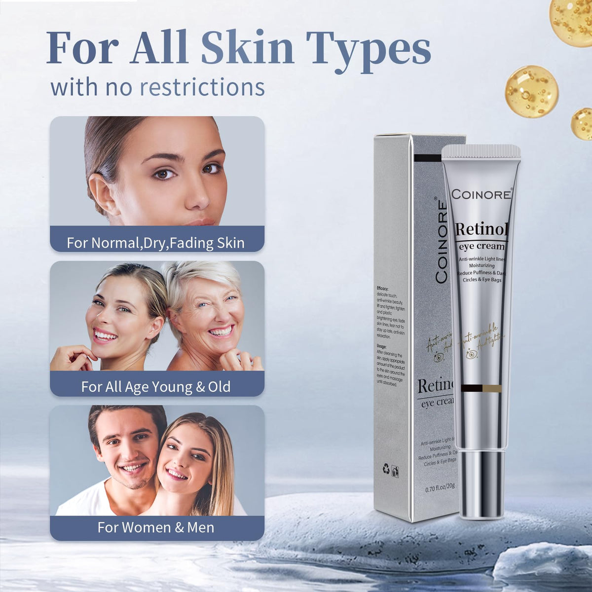 Retinol Under Eye Cream - coinore Official Imagery - 8