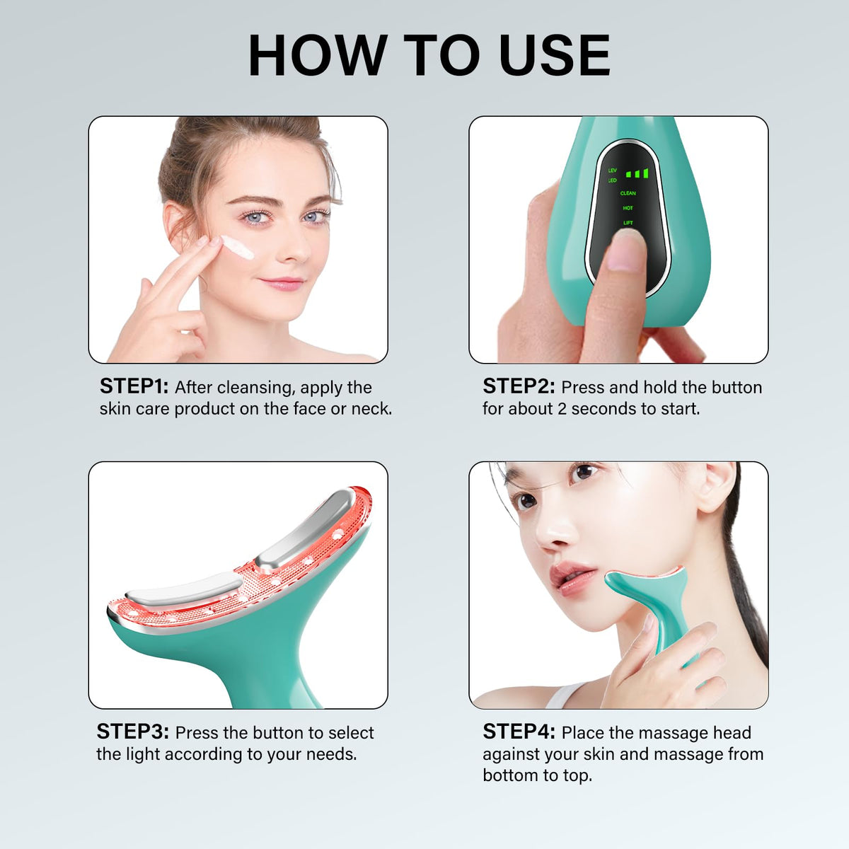 Facial Massager Portable Face Neck Massager Wand for Skin - Suenohyu Official Imagery - 5