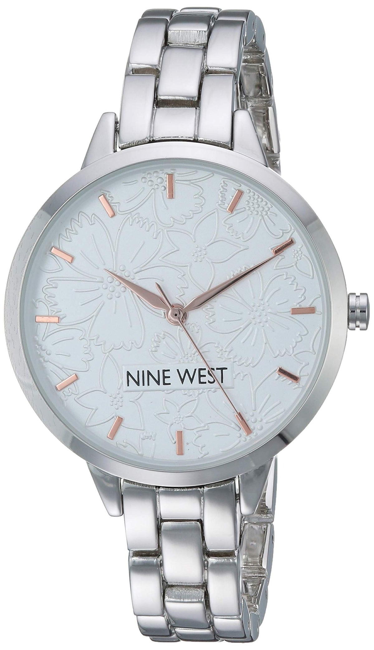 Nine West Women s Floral Dial Bracelet Watch - Nine West Official Imagery - 8