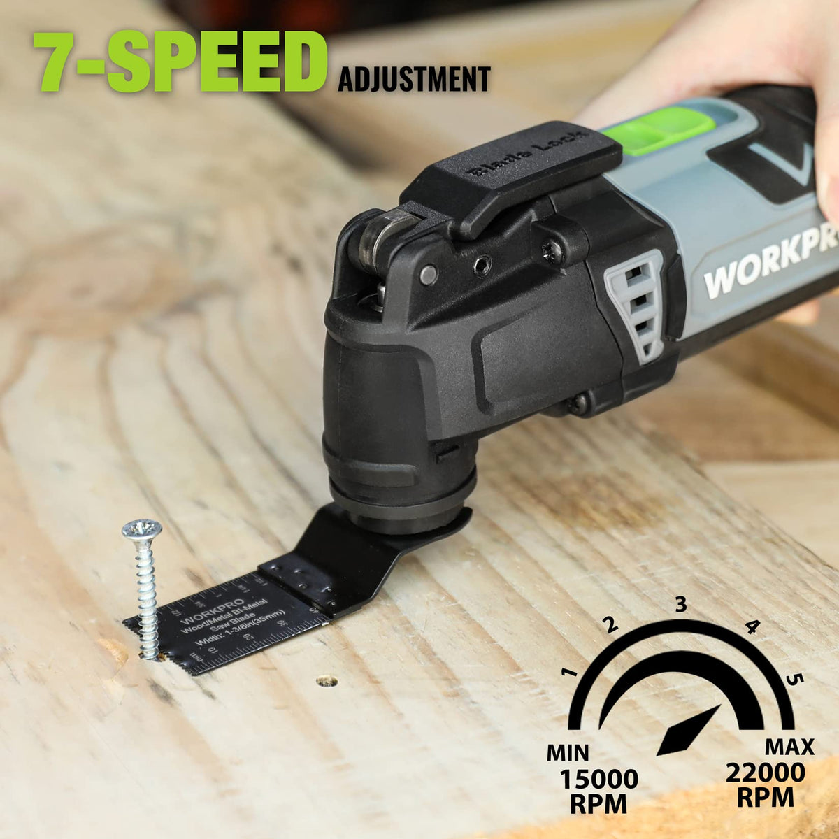WORKPRO 3 0 Amp Corded Oscillating Multi Tool Kit - WORKPRO Official Imagery - 5
