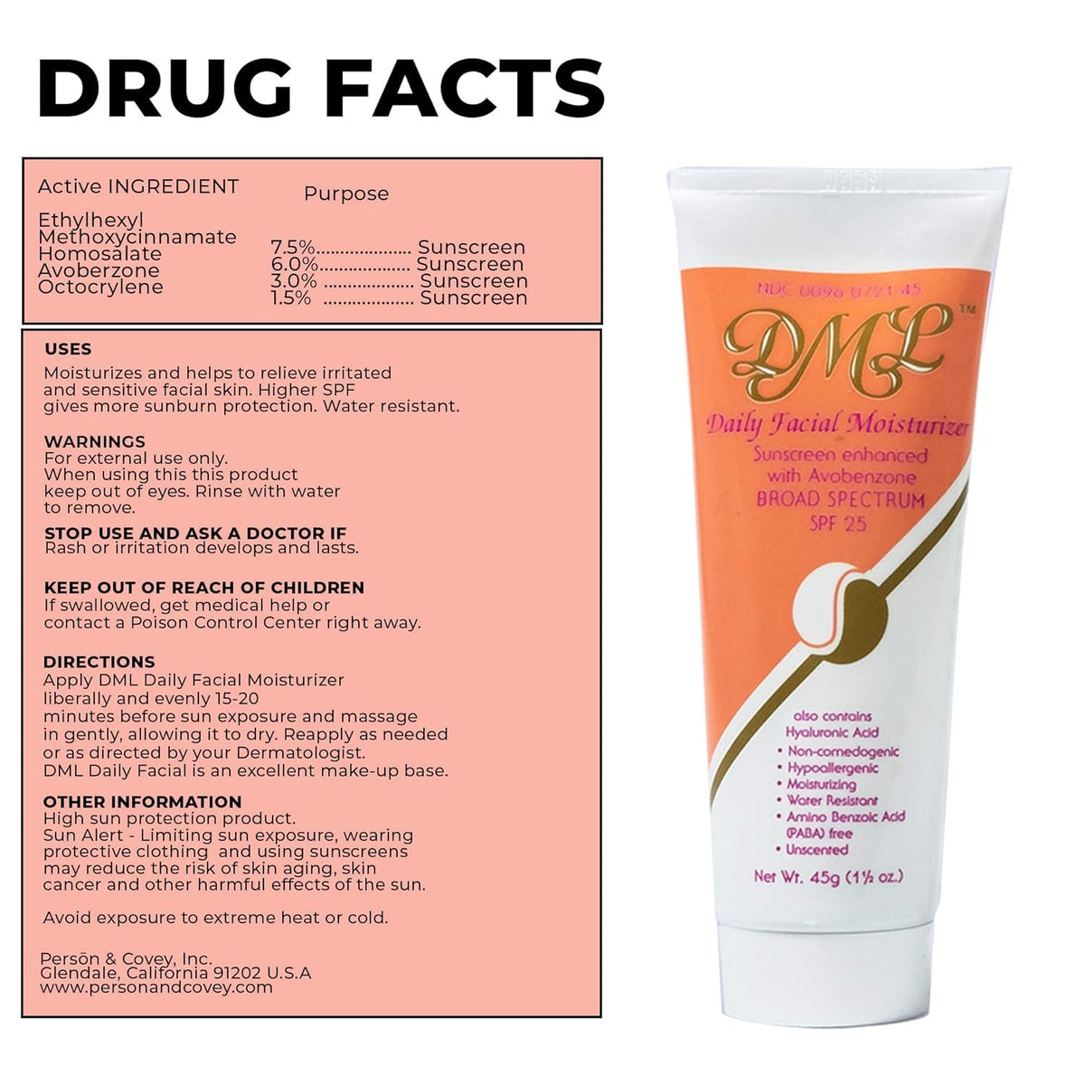 DML Facial Moisturizer SPF 25 1 50 oz - Dml Official Imagery - 8