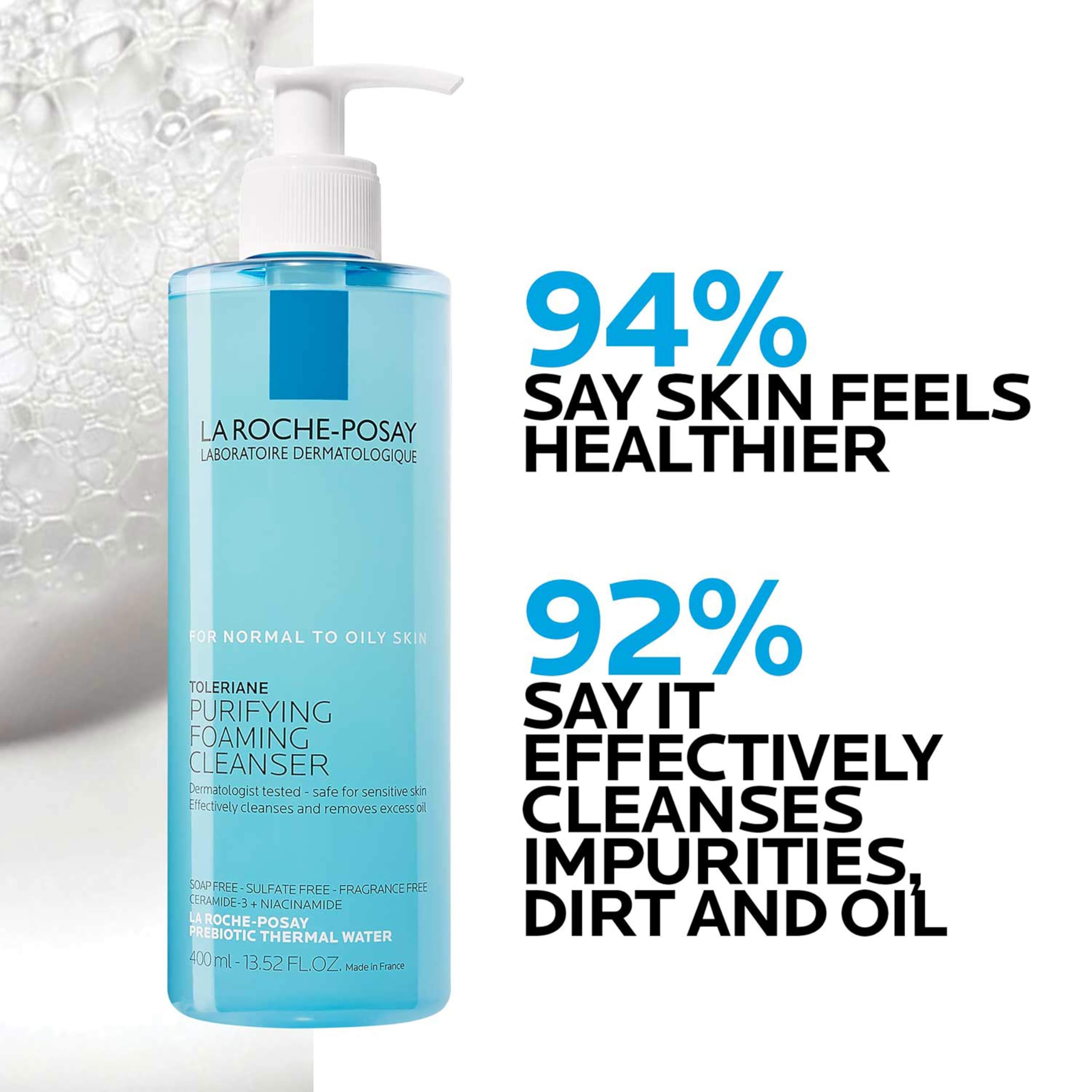 La Roche-Posay Toleriane Purifying Foaming Facial Cleanser wit... - Elefair Tech Official Product View 5
