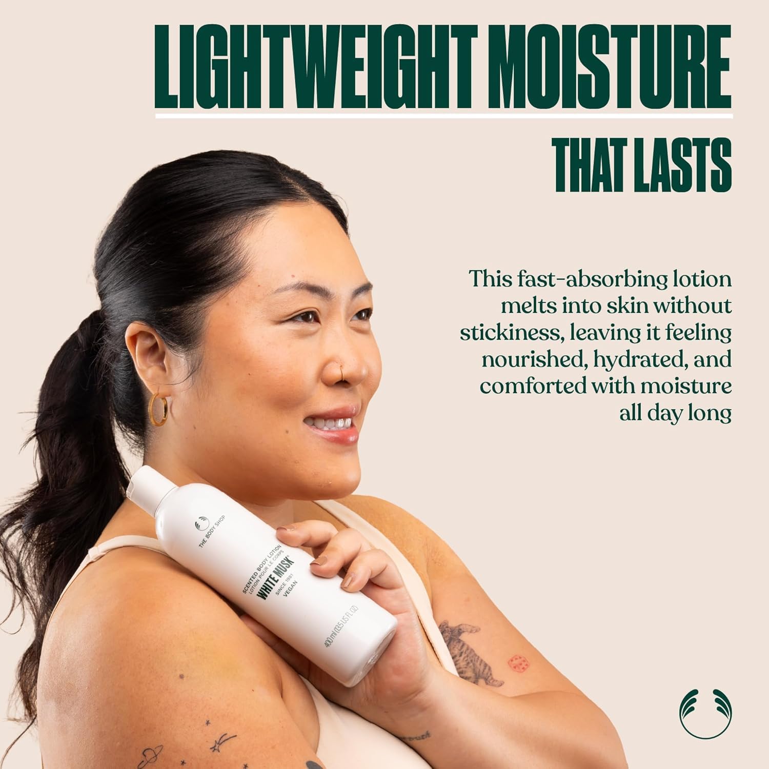 The Body Shop White Musk Body Lotion, Paraben-Free Moisturizer, 13.5 Fl. Oz.