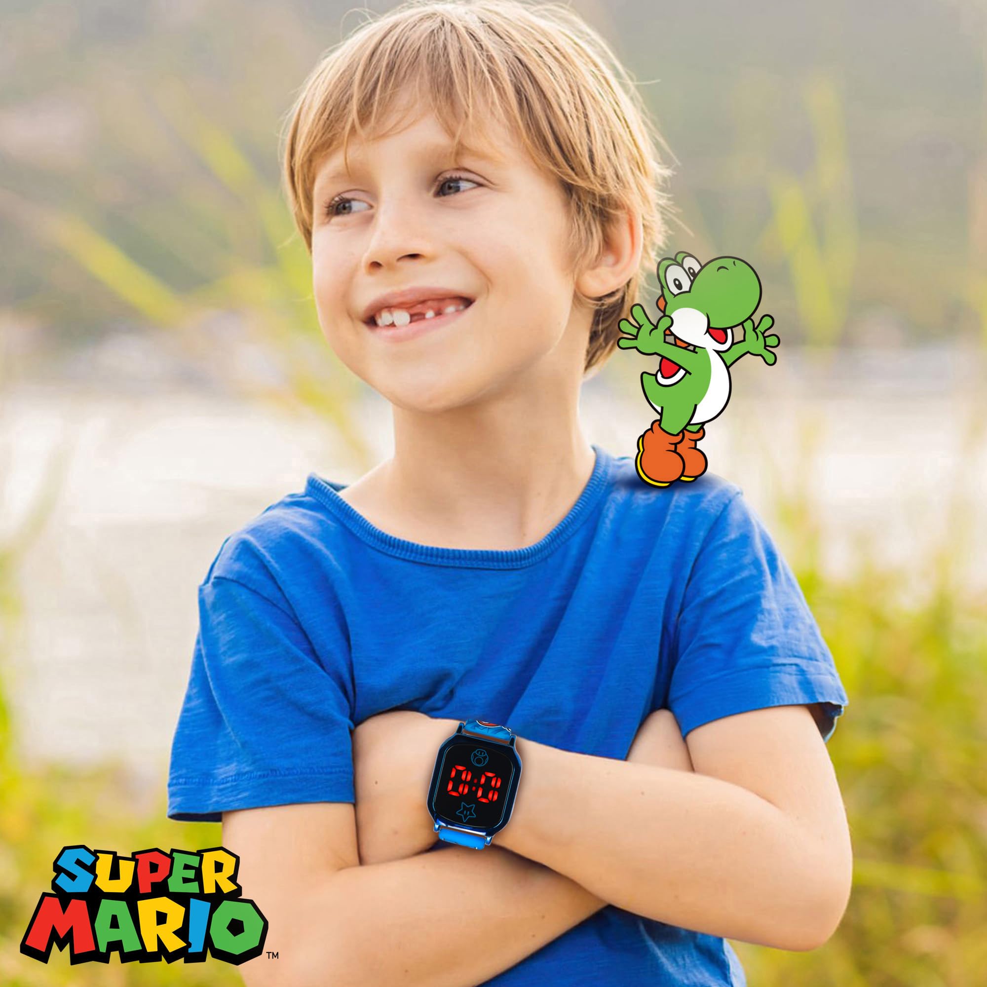 Accutime Super Mario Kids Touch-Activated LED Watch - Digital Time Dis - View 4