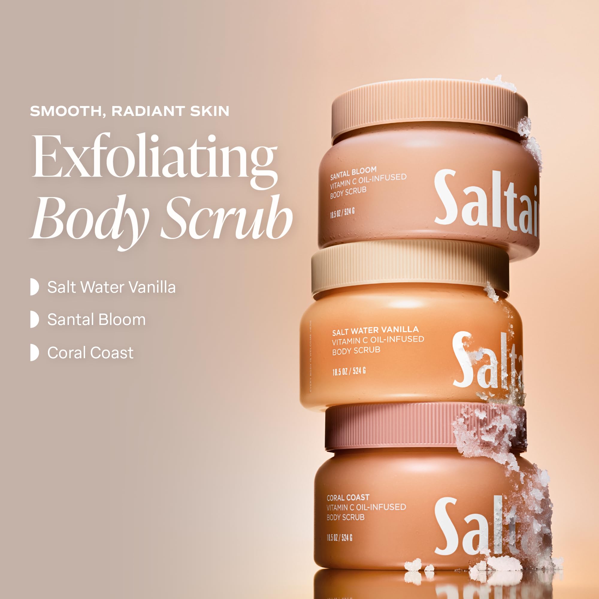 Saltair Body Scrub - Salt Water Vanilla Exfoliating Polish - Saltair Official Product View 5