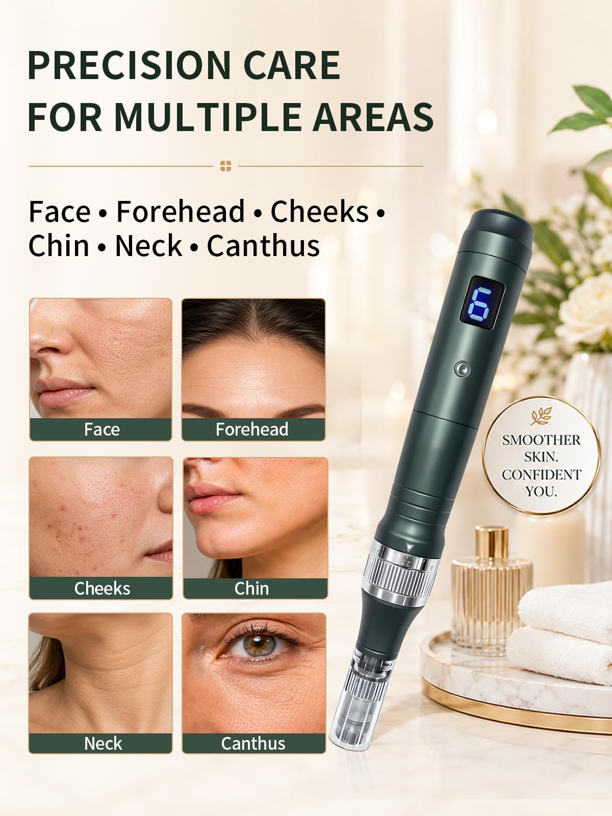 0 25mm Skin Roller Pen for Women Men Home Use Facial Beauty - Aofruik Official Imagery - 6