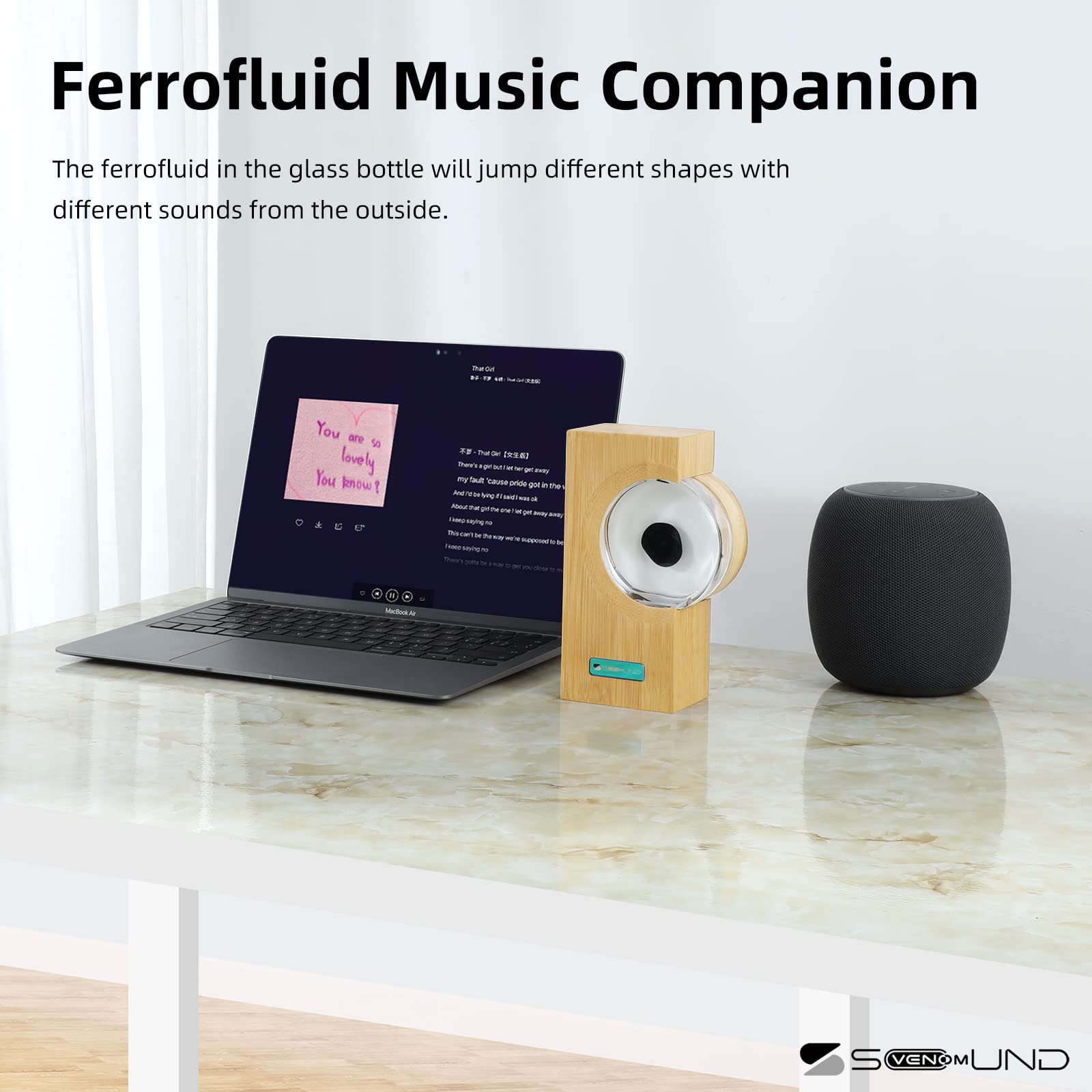 sovenomund Dancing Ferrofluid Sound Visualizer, Mysterious Liquid - sovenomund Official Product View 7
