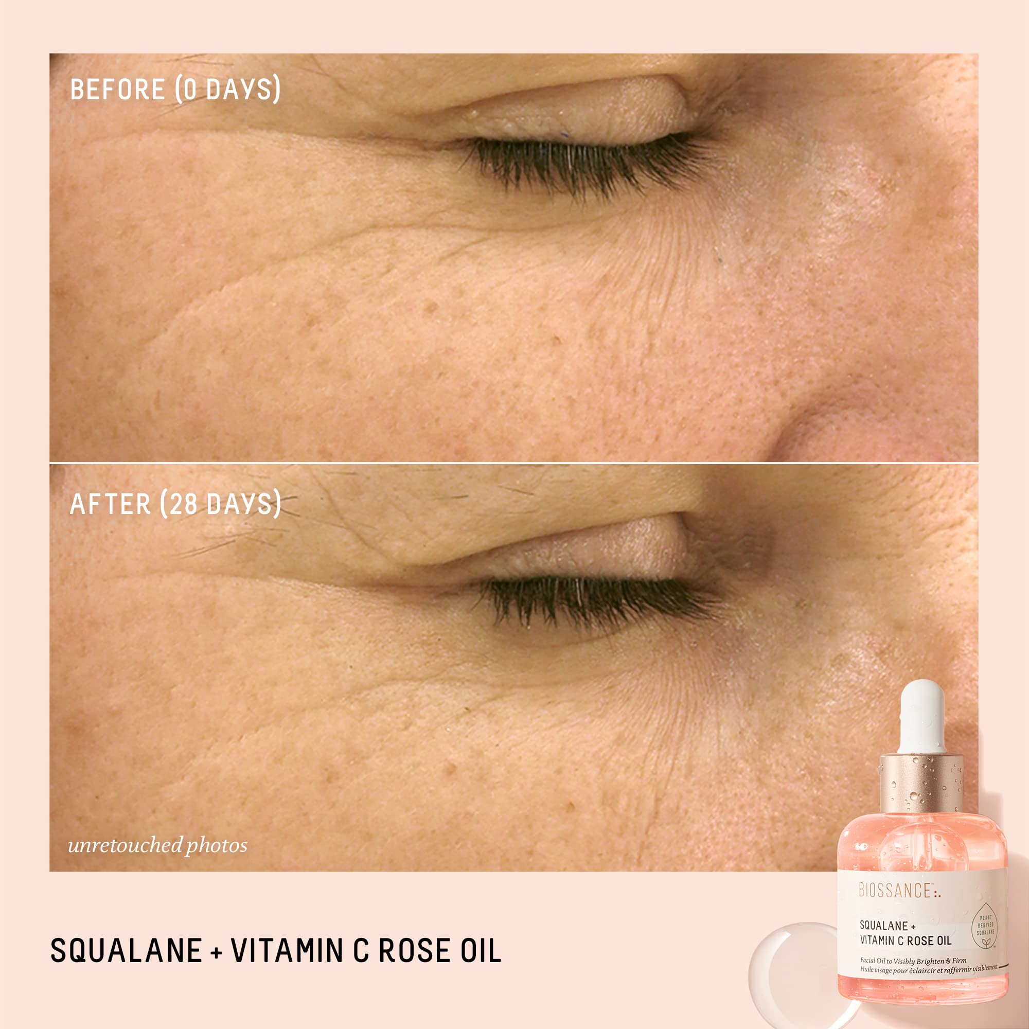Elefair Tech BIOSSANCE Squalane + Vitamin C Rose Advanced Facial Oil - - Elefair Tech Official Product View 3