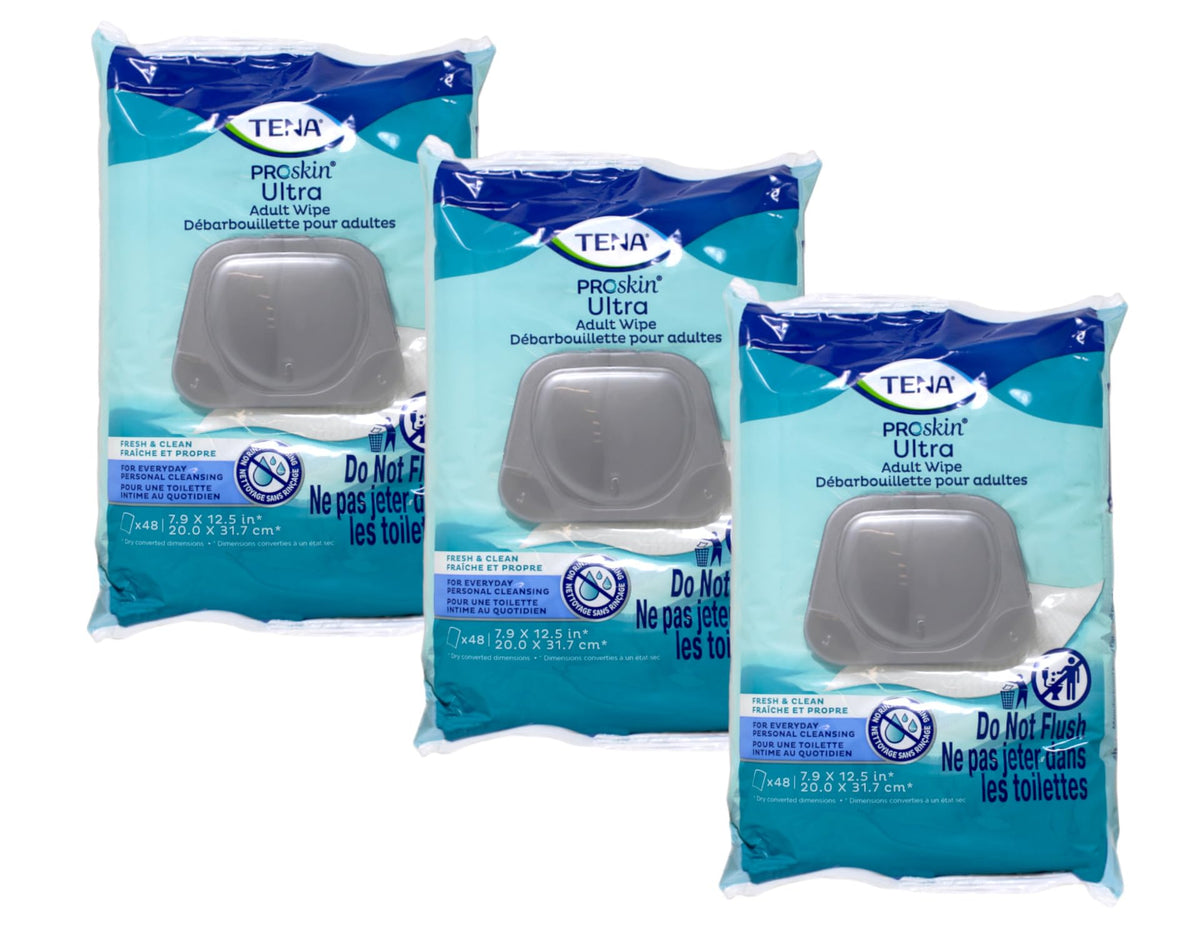 Tena ProSkin Ultra Personal Cleansing Wipe 7 9 10 x 12 5 - TENA Official Imagery - 2