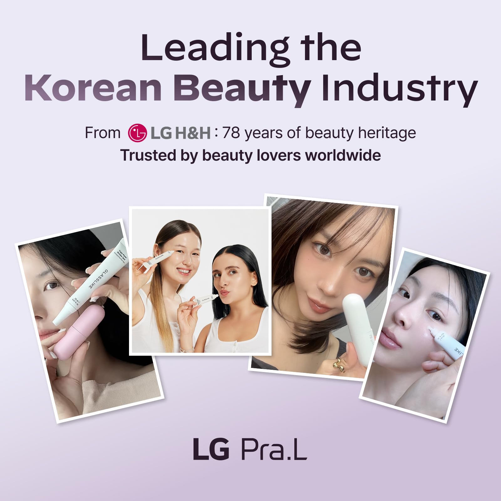 LG Pra.L GLASSLIKE Triple Power Wrinkle Spot Ampoule, Hydration - LG Pra.L