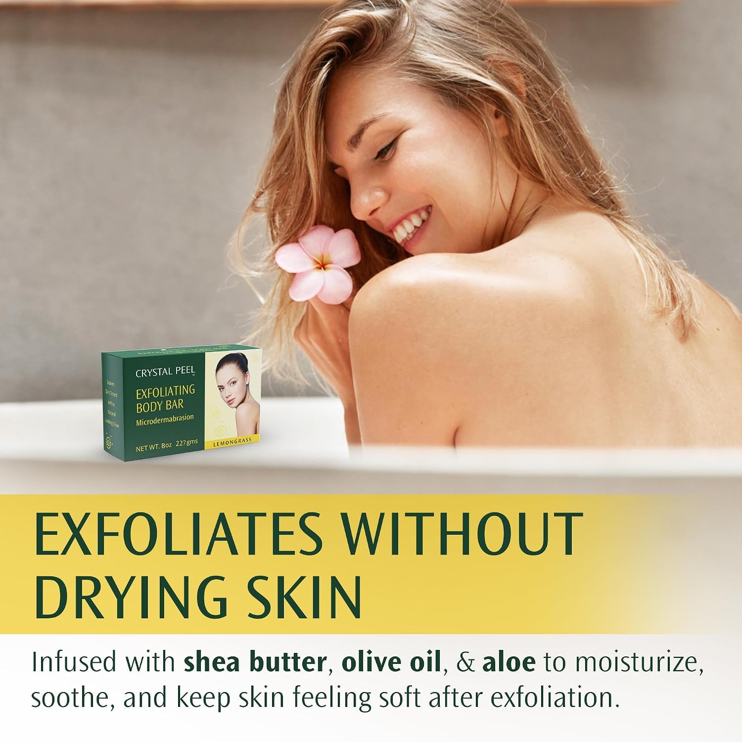 Crystalon Crystal Peel Exfoliating Bar Soap , Crystal Peel Luxury - Crystalon Crystal Peel Official Product View 5