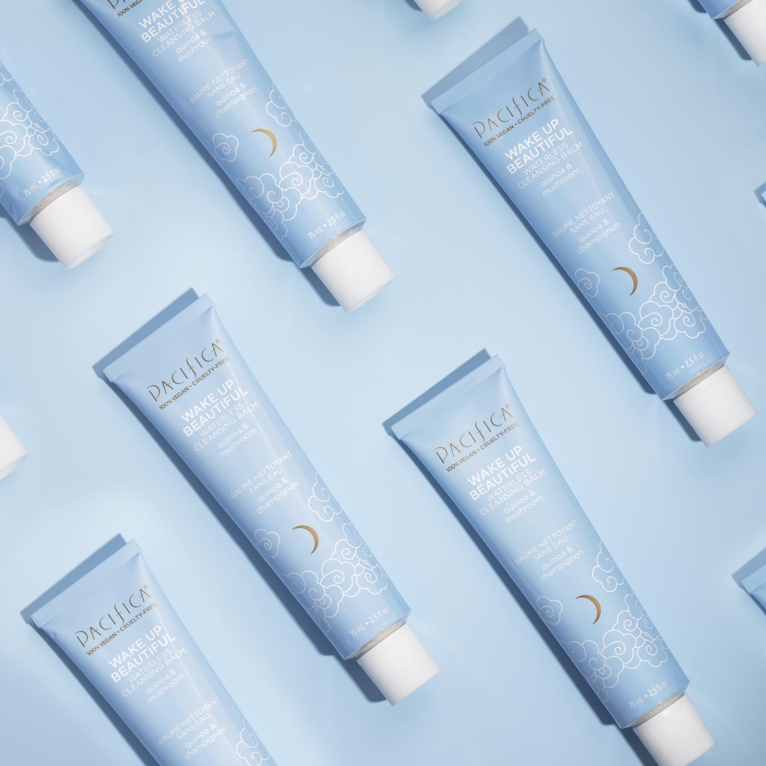 Pacifica Wake Up Beautiful Cleansing Balm & Makeup Remover - 2-in-1 Waterless Face Cleanser for Dry & Sensitive Skin, Hydrating No-Rinse Balm Dissolves Stubborn Makeup, 2.5oz - Pacifica Official Product View 8