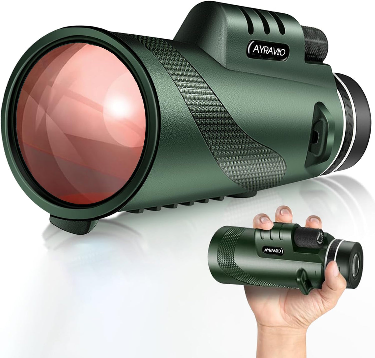 Birthday Gifts for Men Dad Husband Teen 10x42 Monocular for - AYRAVIIO Official Imagery - 1