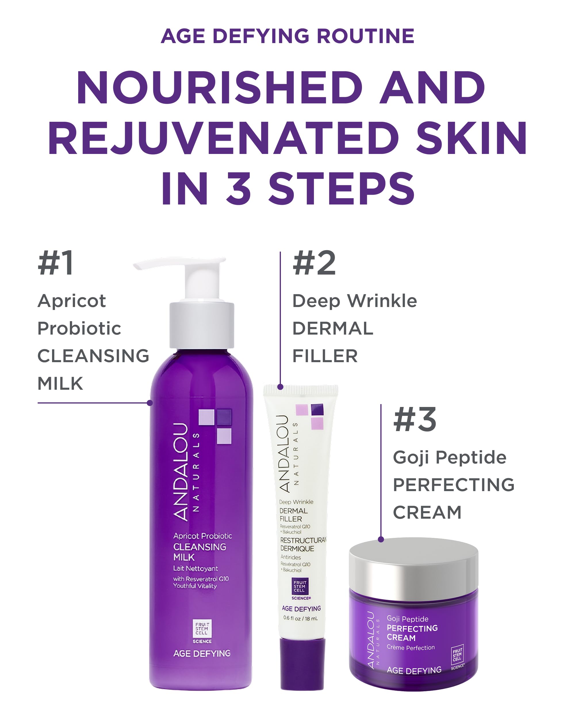 Andalou Naturals Deep Wrinkle Dermal Filler, Aloe Vera, 0.6 Fl Oz - Andalou Naturals Official Product View 4