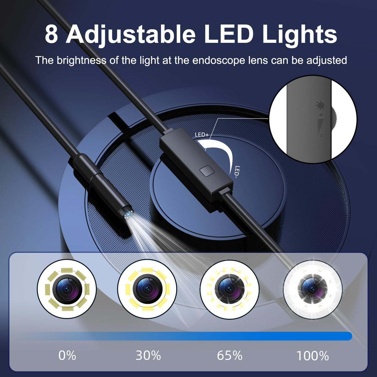 Phone Endoscope Camera with Light for iPhone and Android - Lewiirobxx Official Imagery - 4