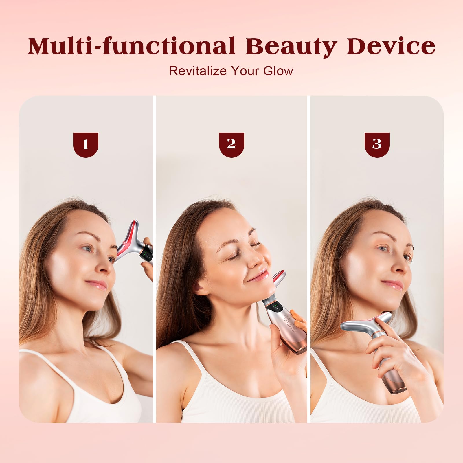 Pedete Facial Massager 7 Colors Red Light Therapy for Face - pedete Official Imagery - 6