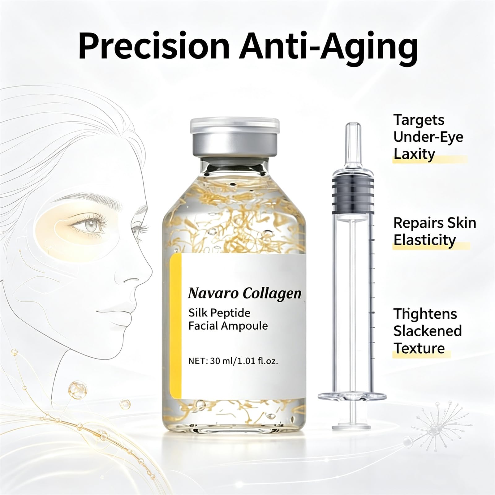 Navaro Peptide Deep Collagen Lifting Ampoule, Advanced Silk - Navaro Collagen