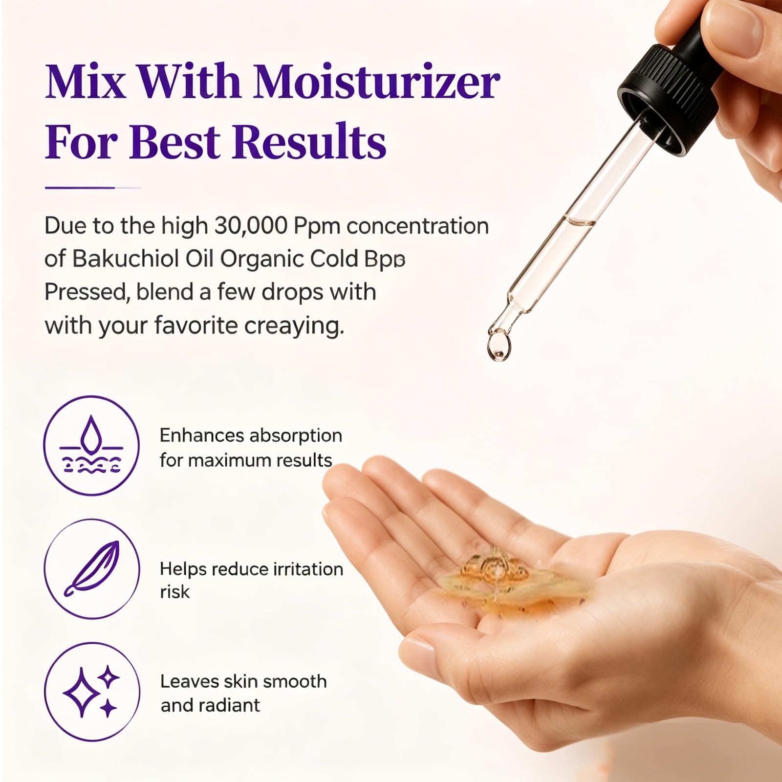 eteross Bakuchiol Oil Organic Cold Pressed of 30,000 PPM, Advanced Bakuchiol - eteross Official Product View 4
