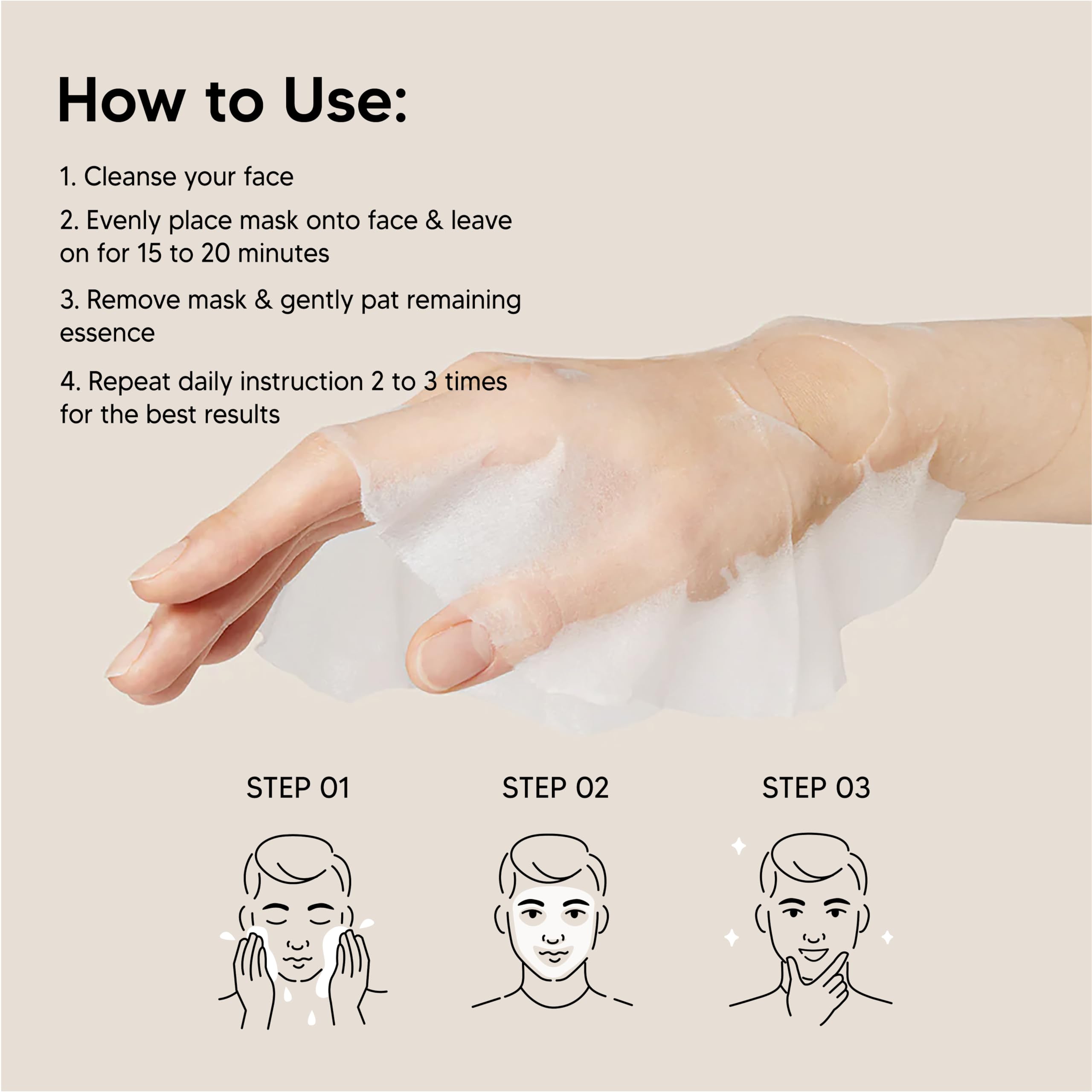 ODB Men Face Sheet Mask, Green Tea &amp; Centella - ORIGINAL DERMA BEAUTY