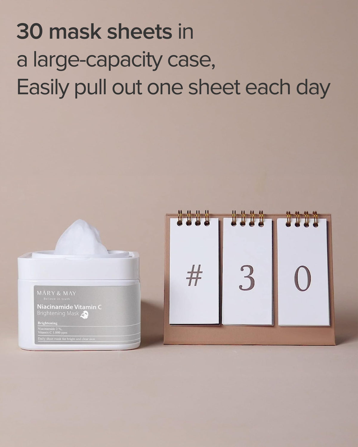 Mary May Niacinamide Vitamin C Daily Sheet Mask 30 Sheets - Mary&May Official Imagery - 4