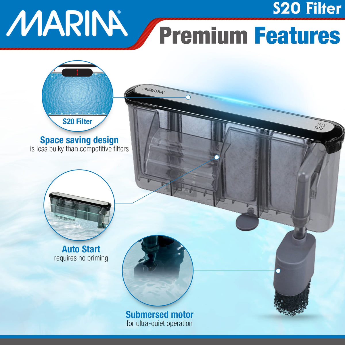 Marina S20 Power Filter Grey - Marina Official Imagery - 4