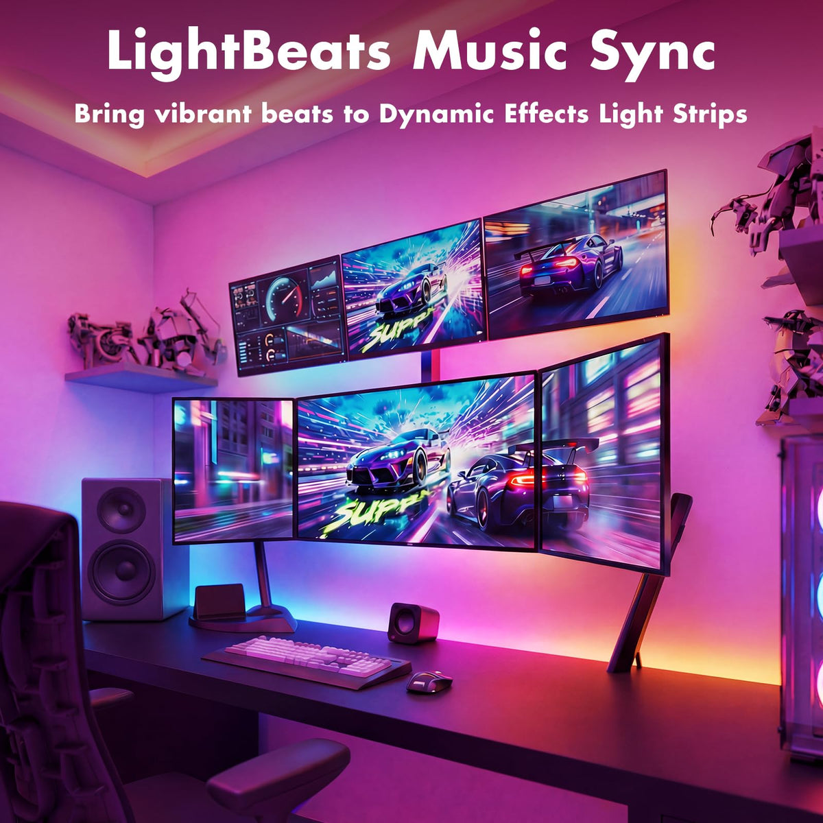 LED Lights for Bedroom 50FT IC RGB LED Strip Lights Smart - ERBTY Official Imagery - 6