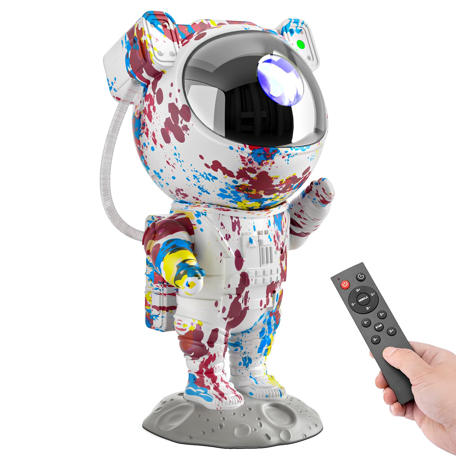 Mooyran Star Projector Galaxy Night Light - Astronaut Space Proje by Mooyran - Angle View 9