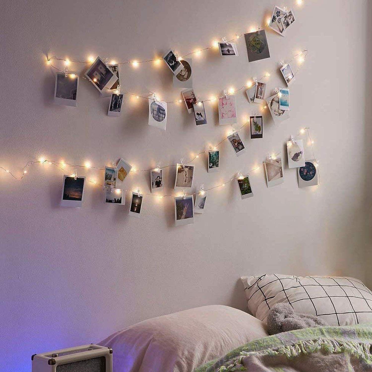 LECLSTAR 50 LED Photo Clips String Lights, 17ft with Remote - 8 Modes - View 5