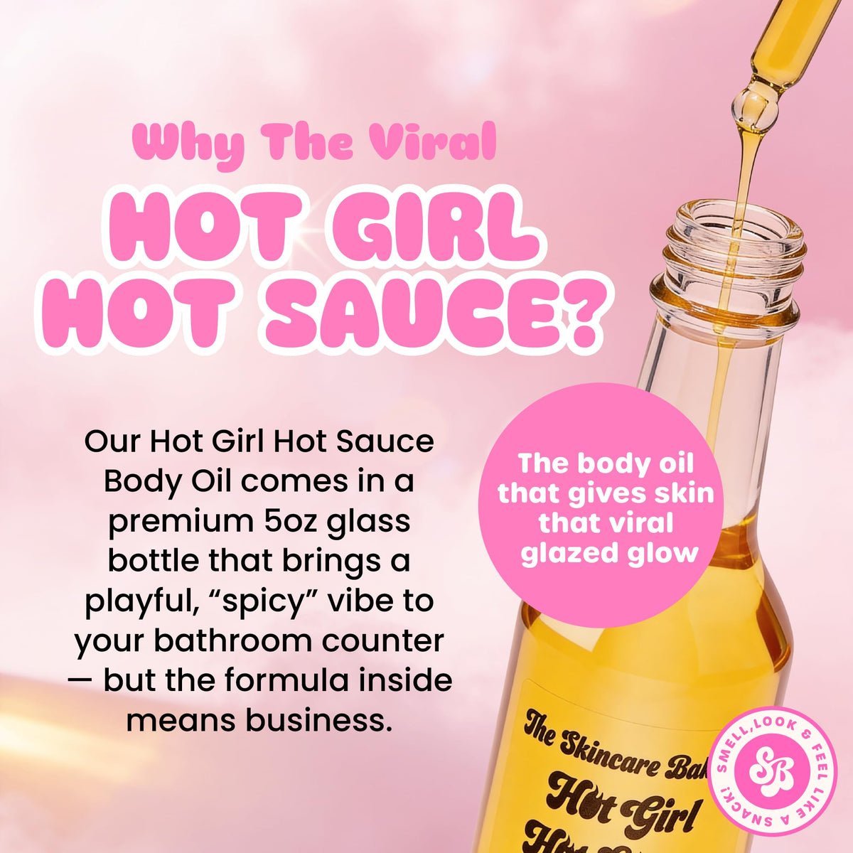The Skincare Bakery Viral Hot Girl Hot Sauce Body Oil - The Skincare Bakery Official Imagery - 7
