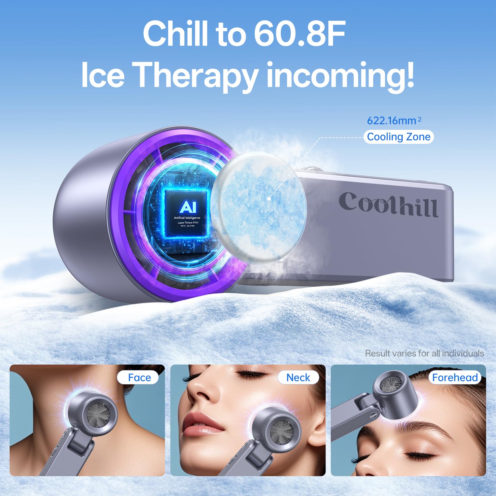 Coolhill Handheld Portable fan with Turbo Cooling, Speed  5500mAh - Coolhill Official Product View 5