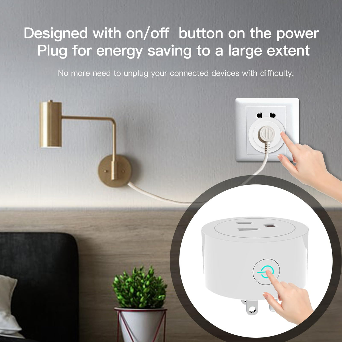 MOES Smart Dimmer Plug 2 Pack Plug in Lamp Dimmer Outlet for - MOES Official Imagery - 5