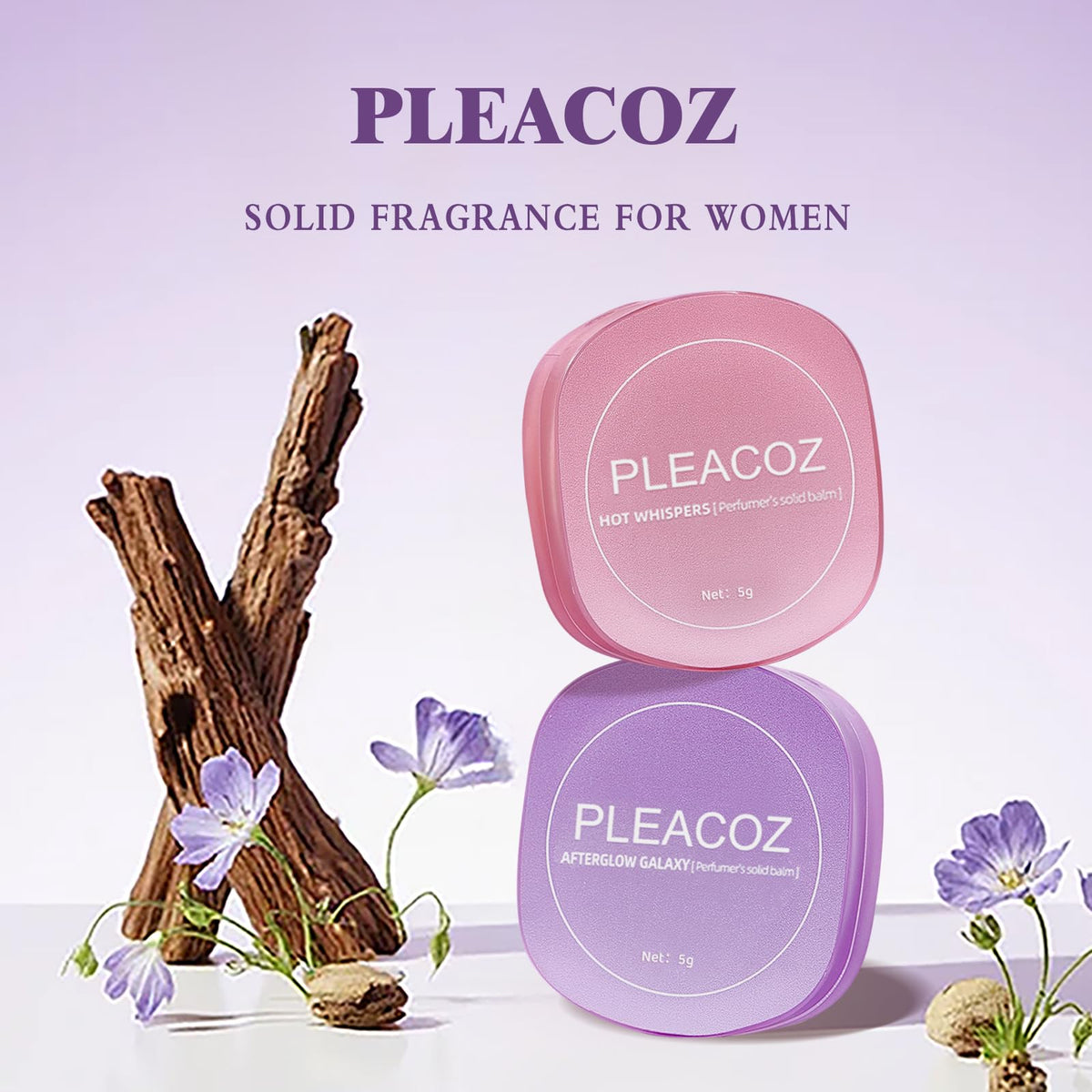 Solid Perfume for Women 2 Pack Floral Scent Travel Size - Pleacoz Official Imagery - 4