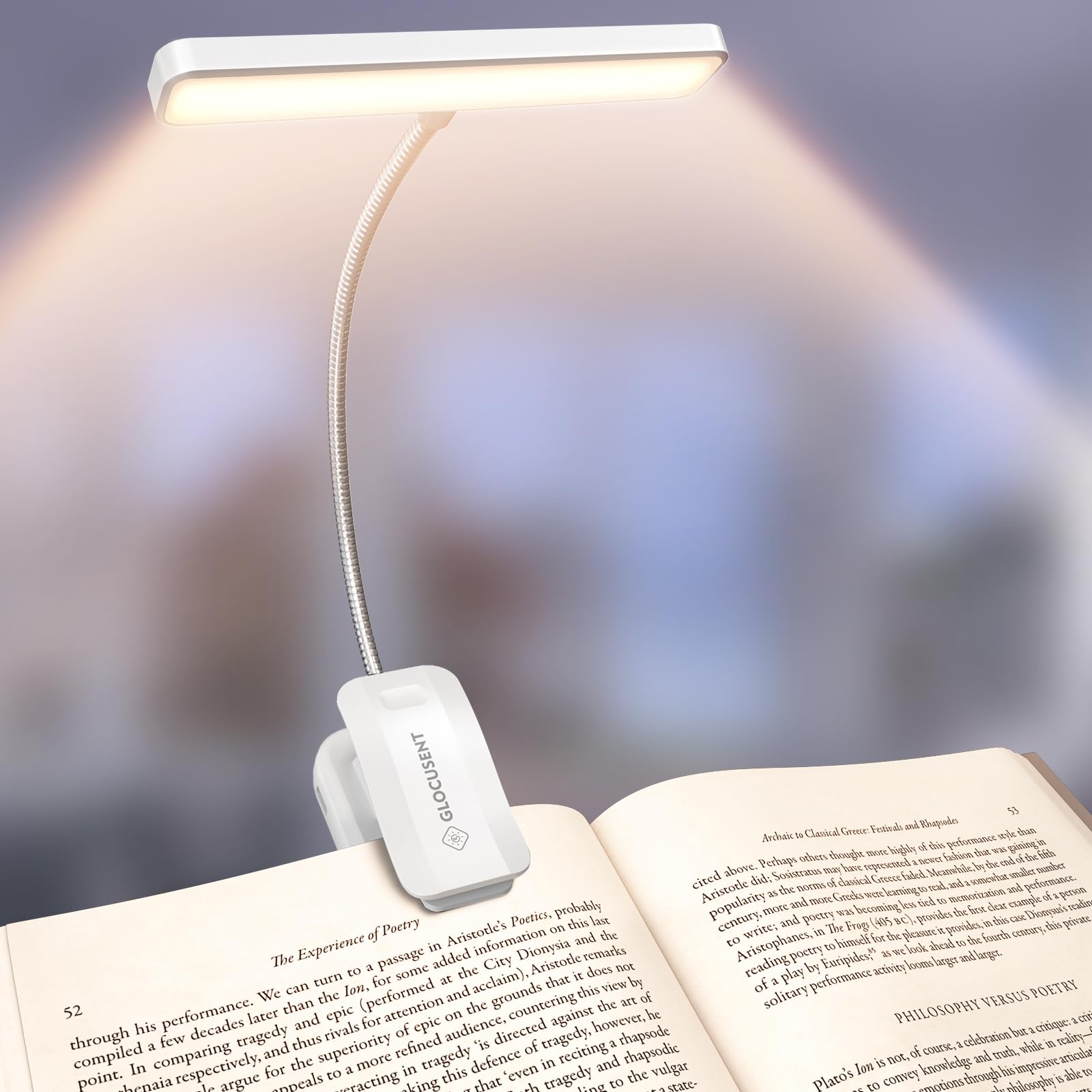Glocusent 26 LED Reading Lights for Books in Bed, Ideal Gifts for by Glocusent - Angle View 9