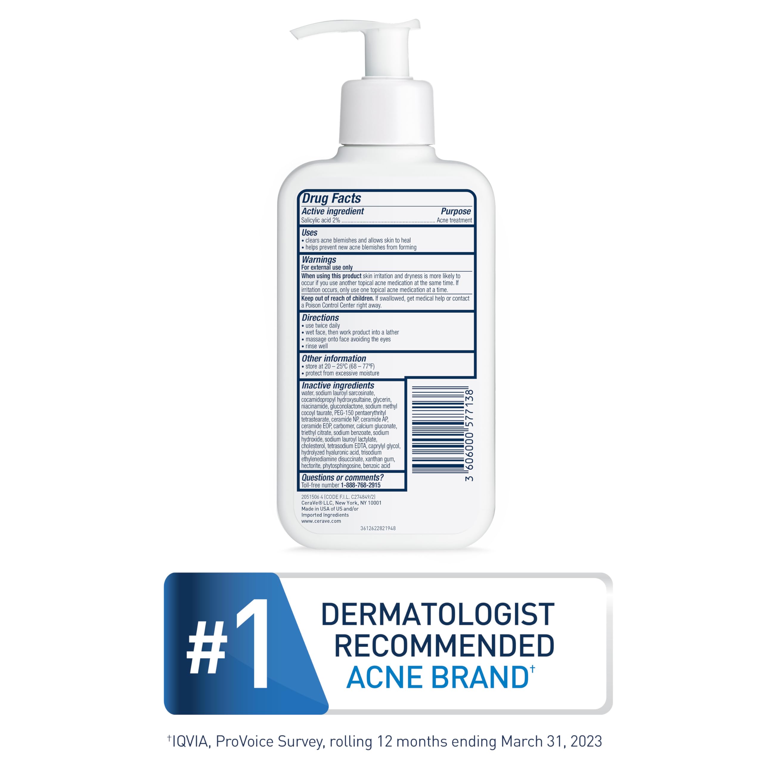 CeraVe Acne Control Cleanser, Face Wash with 2% Salicylic Acid - CeraVe Official Product View 8