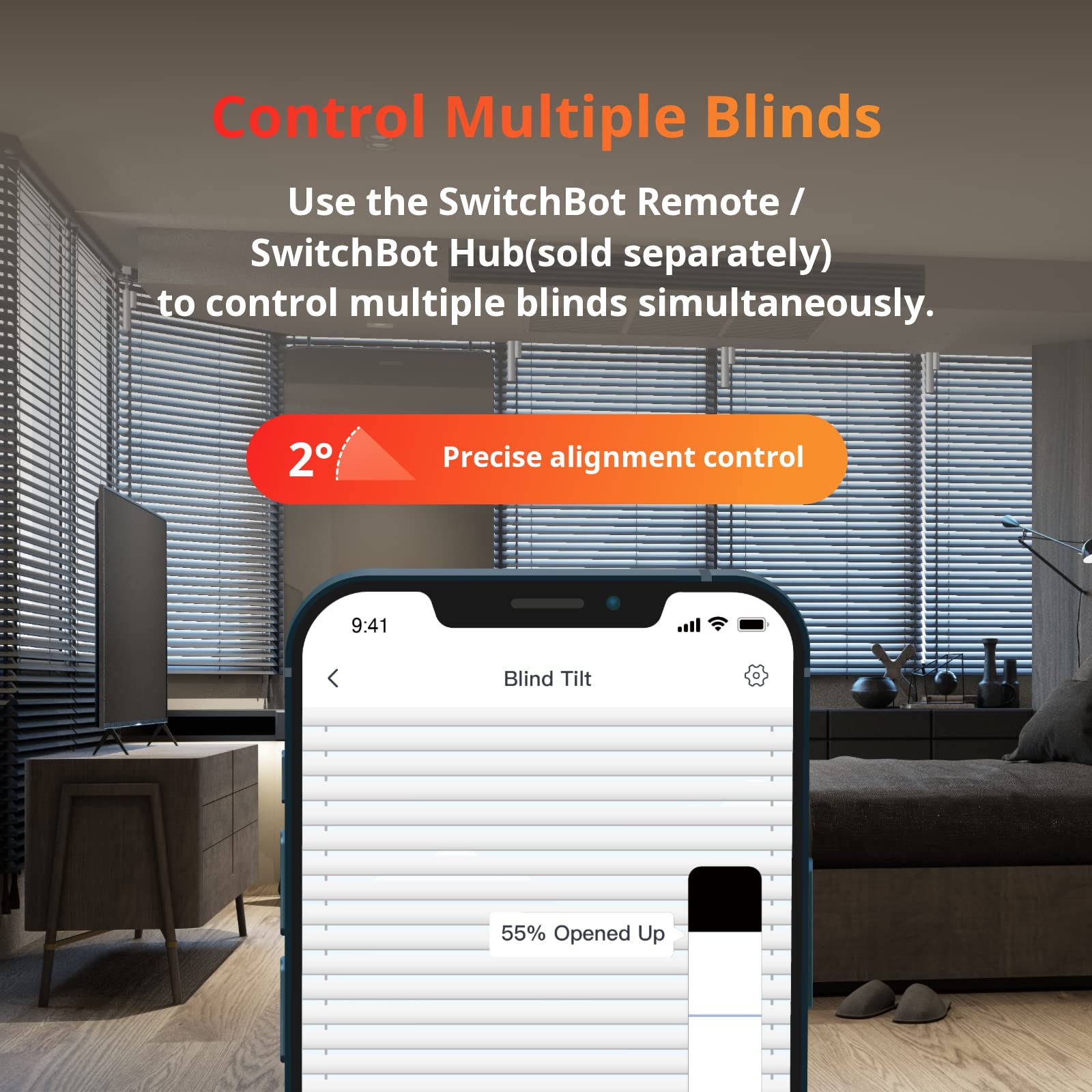 SwitchBot Blind Tilt Motorized Blinds - Smart Electric Blinds, Au - SwitchBot Official Product View 5