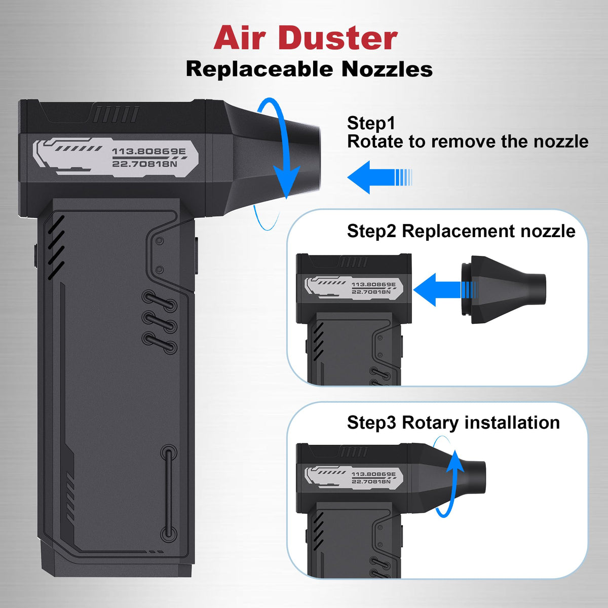 Compressed Air Duster 180 000RPM High Speed brushless Motor - SDFM Official Imagery - 6