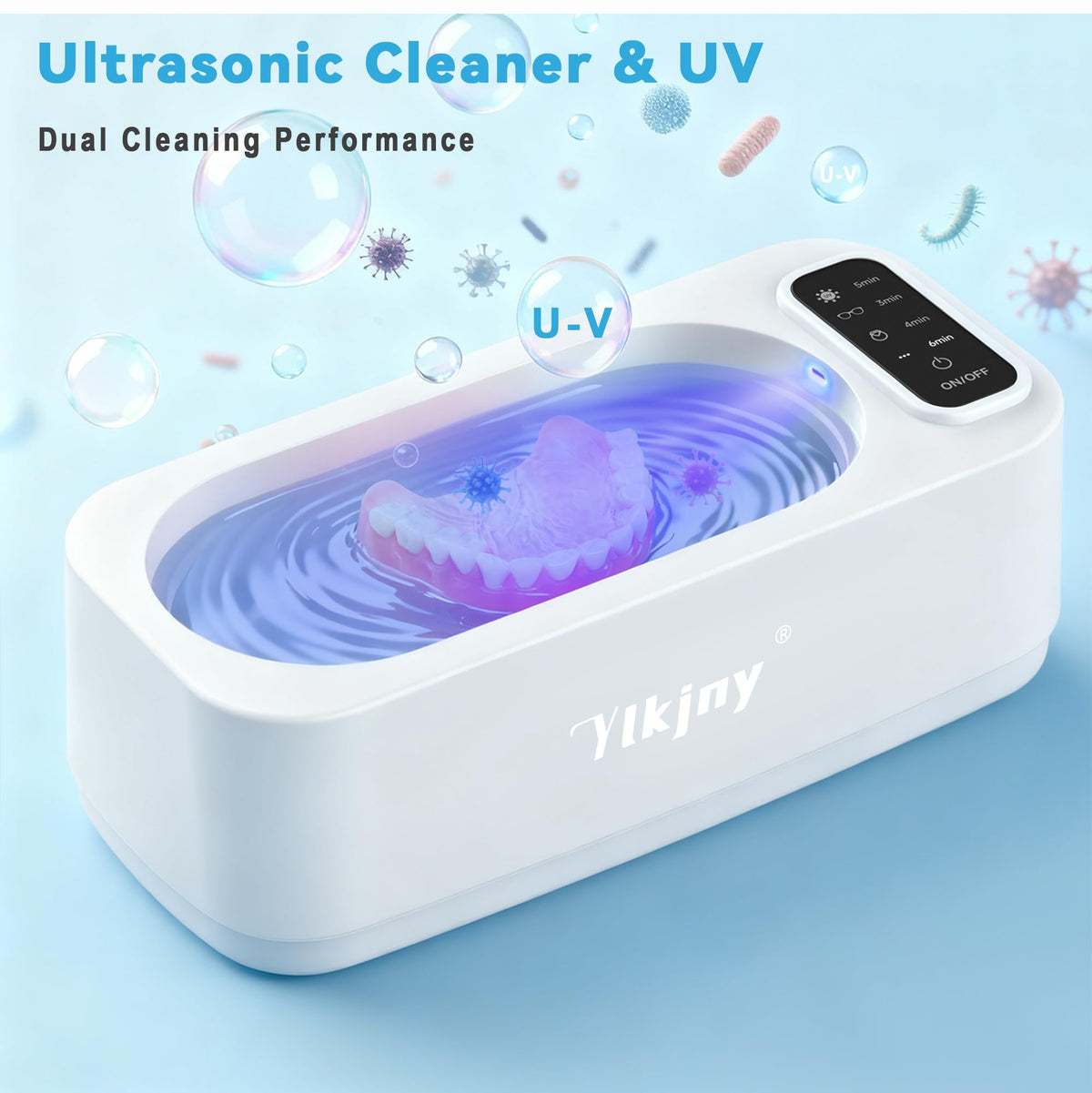 55KHz Ultrasonic Jewelry Cleaner for Jewelry Eyeglasses - ylkjny Official Imagery - 5